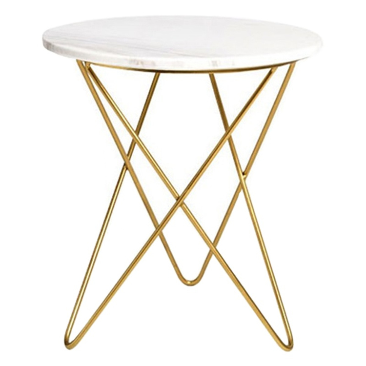  Modern Powder Gold Stand Mdf Coffee Tables Sofa Side Tables